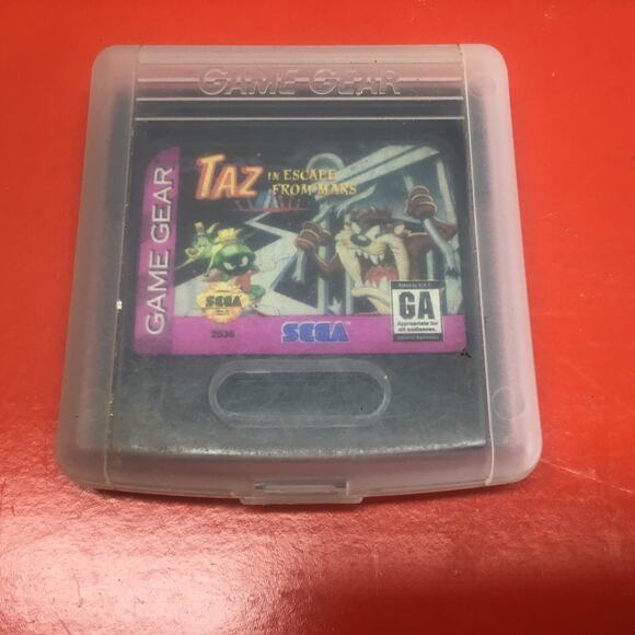 Taz in Escape From Mars Sega Game Gear Game In Original Plastic Case 1995 - Picture 4 of 4